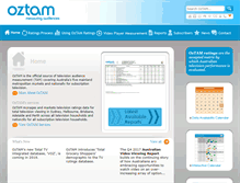 Tablet Screenshot of oztam.com.au